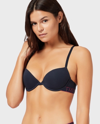 Emporio Armani - Sujetador Iconic Logoband Con Push Up