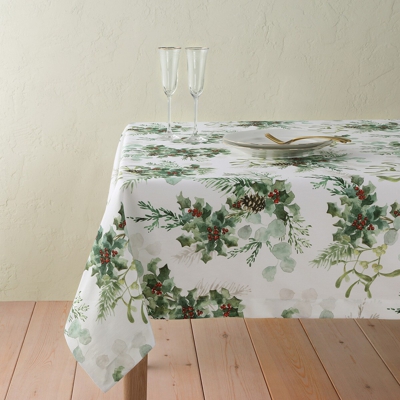 El Corte Inglés - Mantel Navideño De Algodón Visco Verde