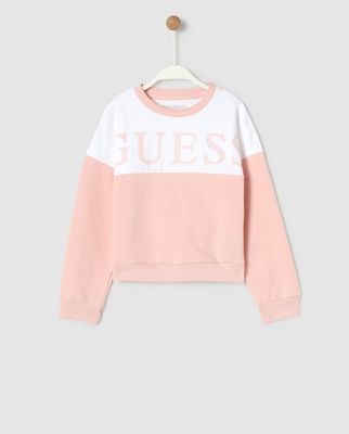 Guess - Sudadera De Bebé Niña Bicolor Con Logo