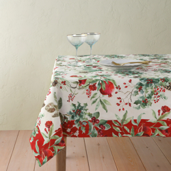 El Corte Inglés - Mantel Navideño De Algodón Winterberries Rojo en oferta
