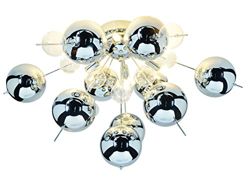 Lámpara de techo Wakusei, cromo características