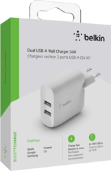 Belkin BOOST CHARGE 2xUSB-A Charger (24 W) características