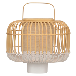 Forestier Bamboo Square S lámpara de mesa blanco en oferta
