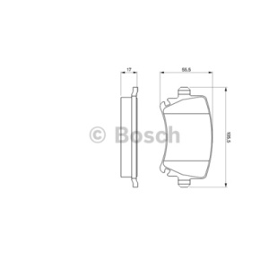 BOSCH Kit de plaquettes de frein
