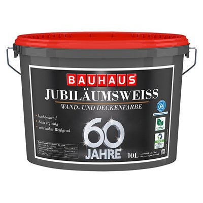 swingcolor Wandfarbe Jubiläumsweiß 60 Jahre BAUHAUS