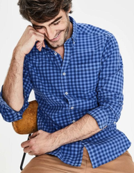 STÜCKGEFÄRBTES HEMD MIT SCHMALER PASSFORM precio