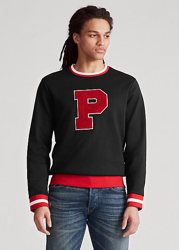 Fleece Letterman Sweatshirt en oferta