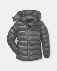 Doudoune à capuche et motif tartan precio