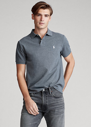 Custom Slim Fit Mesh Polo características