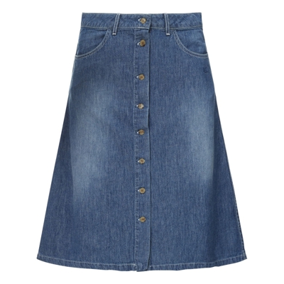 Bobo Choses. Denim Midi Skirt - Women's Collection Denim blue