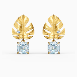 TROPICAL LEAF OHRRINGE, WEISS, VERGOLDET características