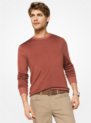 Pull-over en laine mérinos délavée características