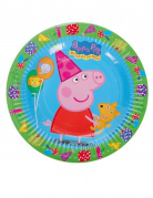 8 Petites assiettes en carton Peppa Pig™ 18 cm precio