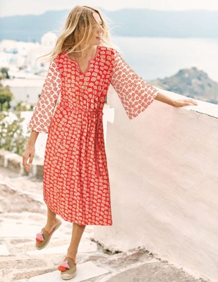 BELLA JERSEY MIDI DRESS