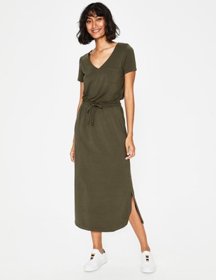 LOLA JERSEY MIDI DRESS