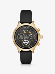 Runway Gold-Tone and Silicone Smartwatch en oferta