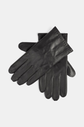 Leren handschoenen, zwart en oferta