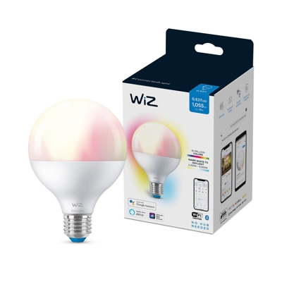 WiZ - Bombilla Inteligente LED Regulable Colores Globo G95 75W E27 WiFi Y Bluetooth