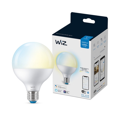 WiZ - Bombilla Inteligente LED Regulable Blancos Globo G95 75W E27 WiFi Y Bluetooth