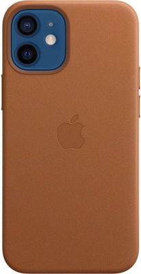 Apple Leather Case with MagSafe (iPhone 12 Pro Max) Saddle Brown