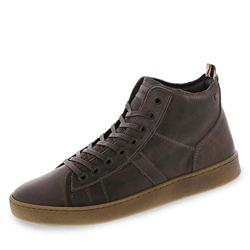 Scarpa Jack & Jones Duncan Uomo Marrone Sneaker Alta in Pelle 12140787 en oferta