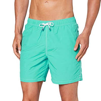 Hackett London Solid Volley Pantalones Cortos, Verde (603spearmint 603), Medium para Hombre