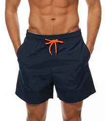 FGFD Bañador Hombre Pantalones Corto Deporte Bermudas Secado Rápido Trajes de Baño Hombre Bóxers Playa Shorts (M, Marina) características