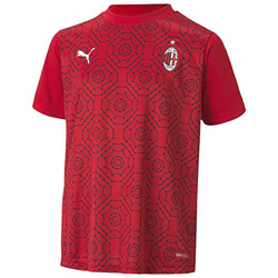 Puma AC Milan Temporada 2020/21-Stadium Home Jersey Jr PU Camiseta Primera Equipación, Niño, Tango Red Black, 140 características