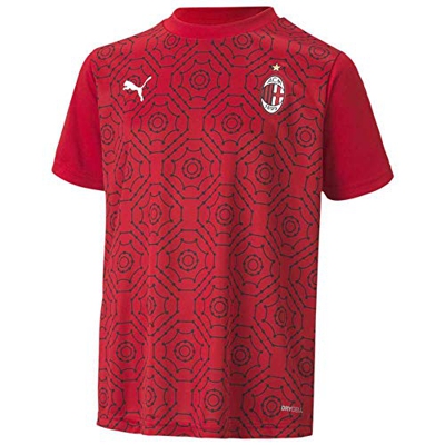 Puma AC Milan Temporada 2020/21-Stadium Home Jersey Jr PU Camiseta Primera Equipación, Niño, Tango Red Black, 140