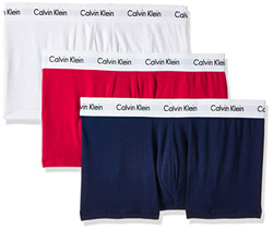 Calvin Klein 3p Low Rise Trunk Bóxer, Multicolor (White/Red/Navy), M (Pack de 3) para Hombre precio