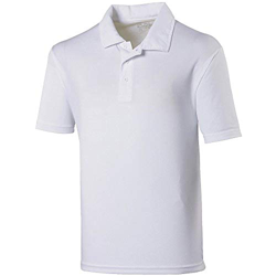 Just Cool- Polo Liso de Manga Corta para niños/niñas (Paquete de 2) (3-4 años) (Blanco Polar) en oferta