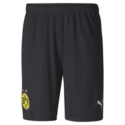 PUMA BVB GK Shorts Replica Pantalones Cortos, Hombre, Black, S en oferta