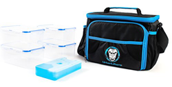 Urban Lifters Meal Prep Bag. Lightweight + High Quality Bag complete with 4 containers + ice pack. Ideal for Meal Management. Insulated food storage,  características