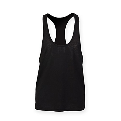Skinnifit - Camiseta de tirantes Modelo Muscle hombre caballero - Gym/Gimnasio (Extra Grande (XL)/Negro)