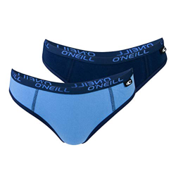 O'Neill - Bikini slip Plain para mujer (2 unidades) azul marino/azul marino. M precio