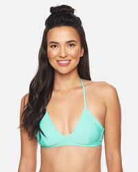 Hurley W Adjustable Surf Top Partes De Arriba Bikini, Mujer, Light Aqua, M en oferta