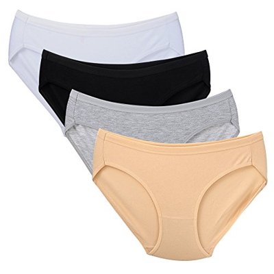 Closecret Bikini Braga Estrecha y Cómoda de Algodón para Mujer (S(Cintura:66-69cm), 4 Colores)