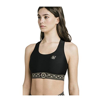 SikSilk Athena Bikini Top - Black, 10