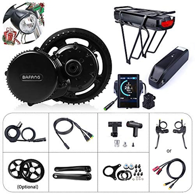 Bafang Bicicleta eléctrica BBS01B 48V 500W Kit de conversión de Bicicleta de montaña con Motor Central Bicicleta de EBike con batería de 48V 11.6/17.5