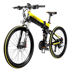 Coolautoparts Bicicleta Eléctrica Plegable 400W 26 Pulgadas 35km/h para Hombres Mujeres/Bicicleta de Montaña/e-Bike de Alluminio 48V 10,4AH Batería de en oferta
