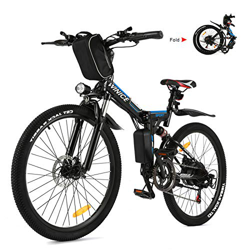 Vivi Bicicleta Eléctrica Plegable Bicicleta Eléctrica De Montaña para Adultos, 26 Pulgadas 250W Ebike con Batería Extraíble De 8 Ah, Engranajes Profes características