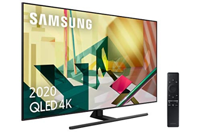 Samsung 65Q70T QLED 4K 2020 - Smart TV de 65" con Resolución 4K UHD, Inteligencia Artificial 4K, HDR 10+, Multi View, Ambient Mode+, One Remote Contro