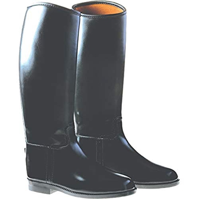 Dublin - Botas Altas de Montar Universal para niños niñas (37 EU) (Negro)
