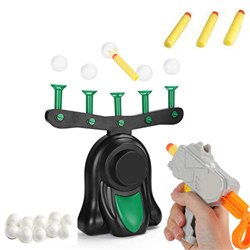 Floating Ball Shooting Game,Hover Shot Floating Target Game, Foam Dart Blasters & Floating Target Set with 3 Foam Darts Blasters & 10 Soft Floating Ba en oferta