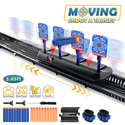 HOPOCO Móvil Objetivo Digital Electrónico, Objetivo de Tiro Eléctrico para Pistolas Nerf con 4 Objetivos de Disparo, para Nerf N-Strike Elite/Mega/Riv precio