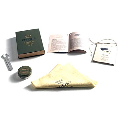 Brooks Sillín Ajustable Cuidado Juego Llave, Gamuza, Grasa