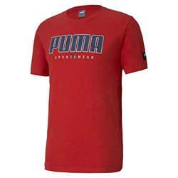 PUMA Athletics tee Camiseta, Hombre, Rojo, S precio