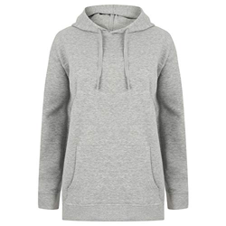 Skinni Fit - Sudadera Oversized Unisex (XXS) (Gris Jaspeado) en oferta