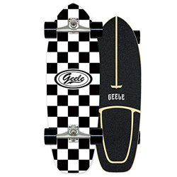 Surfskate Skateboard Carving Drop-Through Freeride Skate Cruiser Boards, Completo arce tablero 78×24cm, Rodamientos de Bolas ABEC Alta velicidad, 7 ca características