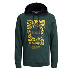 Jack & Jones JCOKURT Sweat Hood Sudadera con Capucha, Verde Oscuro, M para Hombre características